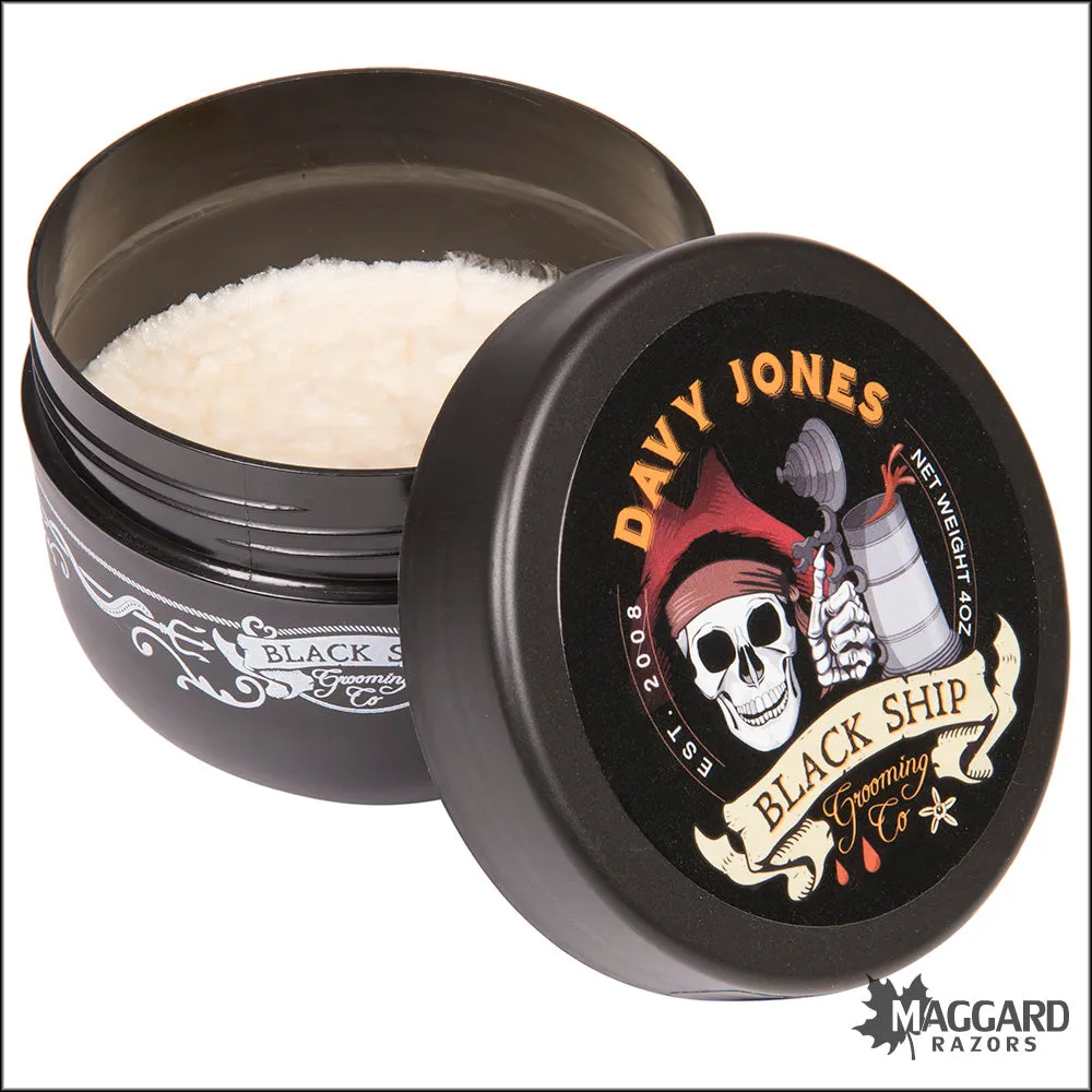 Black Ship Grooming Co. Davy Jones Shaving Soap, 4oz